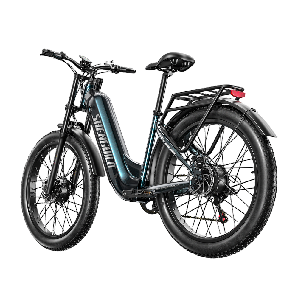 SHENGMILO S700 pro 26" Step-Thru Fat Tire Electric City Bike 2000W Motor 48V 25Ah Battery
