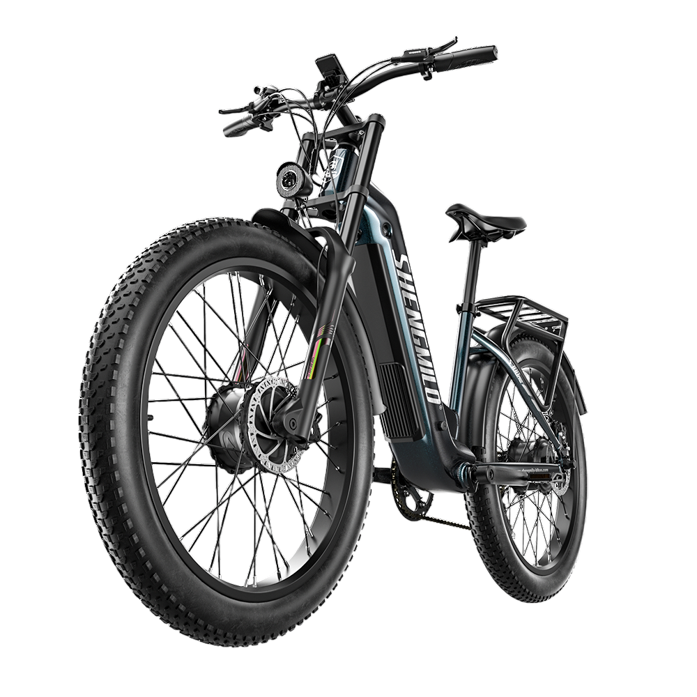 SHENGMILO S700 pro 26" Step-Thru Fat Tire Electric City Bike 2000W Motor 48V 25Ah Battery