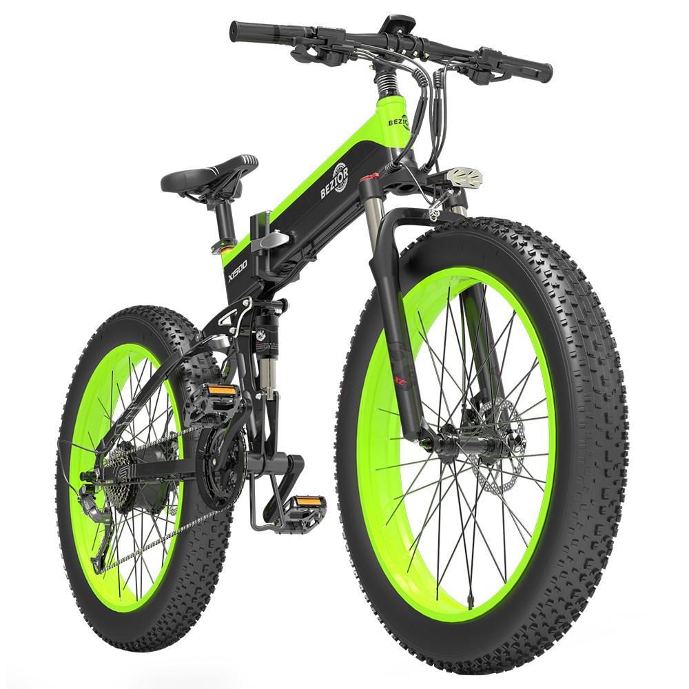 VTT électrique BEZIOR X1500 26 pouces, moteur 1500 W, batterie 48 V 12,8 Ah