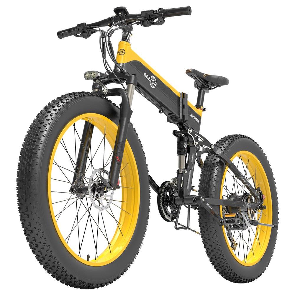 VTT électrique BEZIOR X1500 26 pouces, moteur 1500 W, batterie 48 V 12,8 Ah
