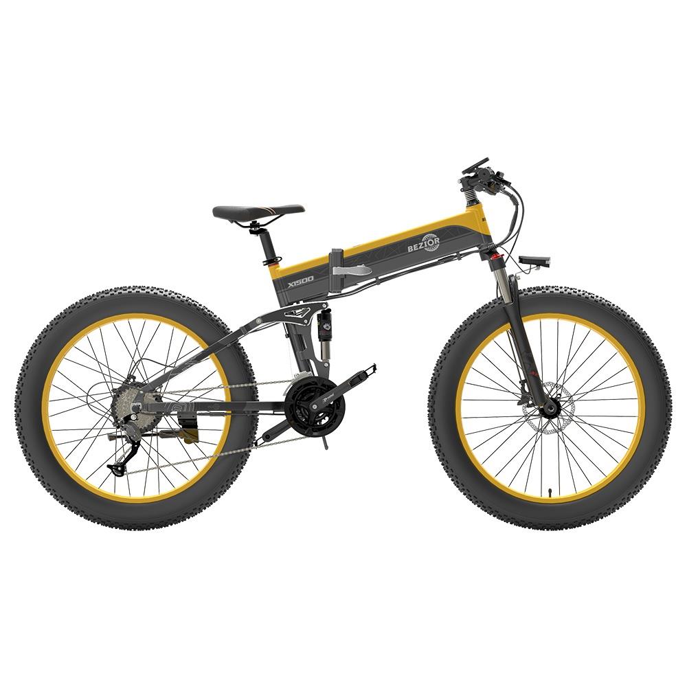 VTT électrique BEZIOR X1500 26 pouces, moteur 1500 W, batterie 48 V 12,8 Ah