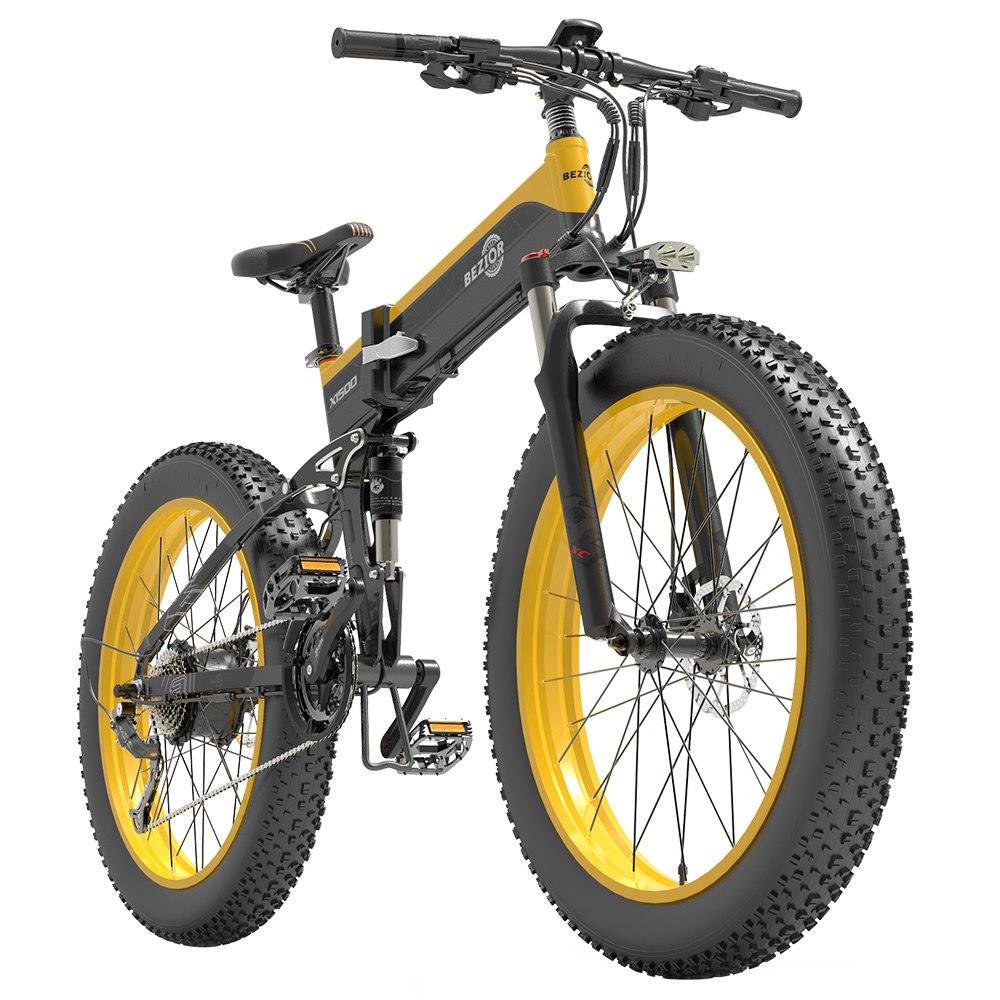 VTT électrique BEZIOR X1500 26 pouces, moteur 1500 W, batterie 48 V 12,8 Ah