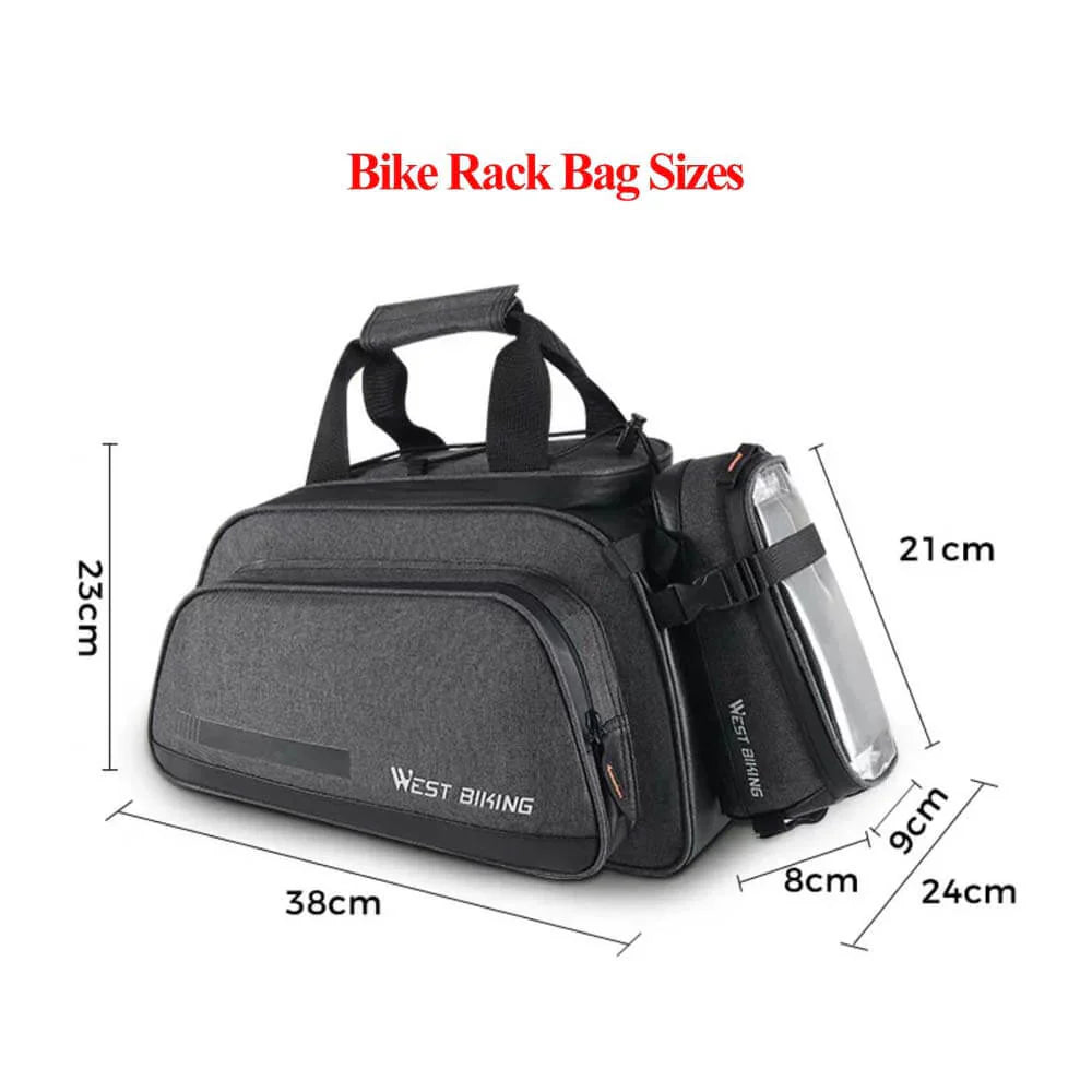 SHENGMILOBike Rack Bag for Travel