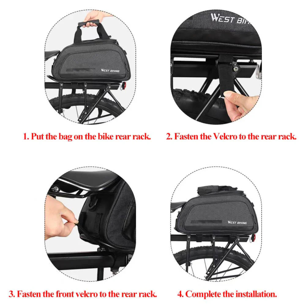 SHENGMILOBike Rack Bag for Travel