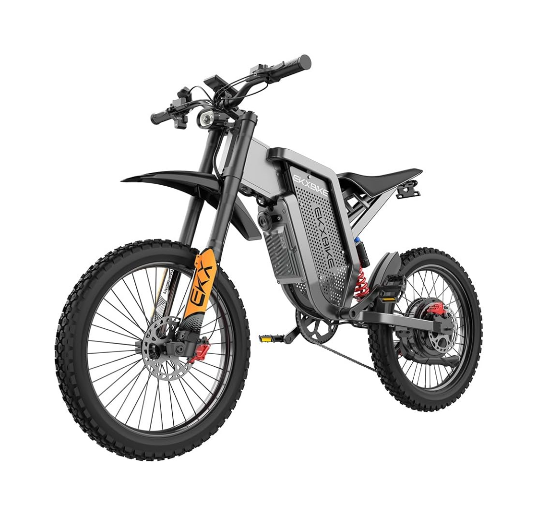 EKXBIKE X21 Max 19" Off-Road Electric Bike Dual Hydraulic Shock 3000W Motor 60V 30Ah Battery