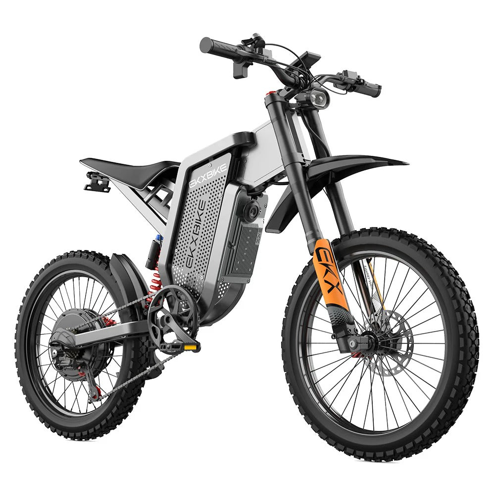 EKXBIKE X21 Max 19" Off-Road Electric Bike Dual Hydraulic Shock 3000W Motor 60V 30Ah Battery
