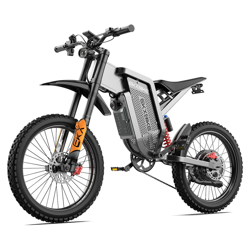 EKXBIKE X21 Max 19" Off-Road Electric Bike Dual Hydraulic Shock 3000W Motor 60V 30Ah Battery