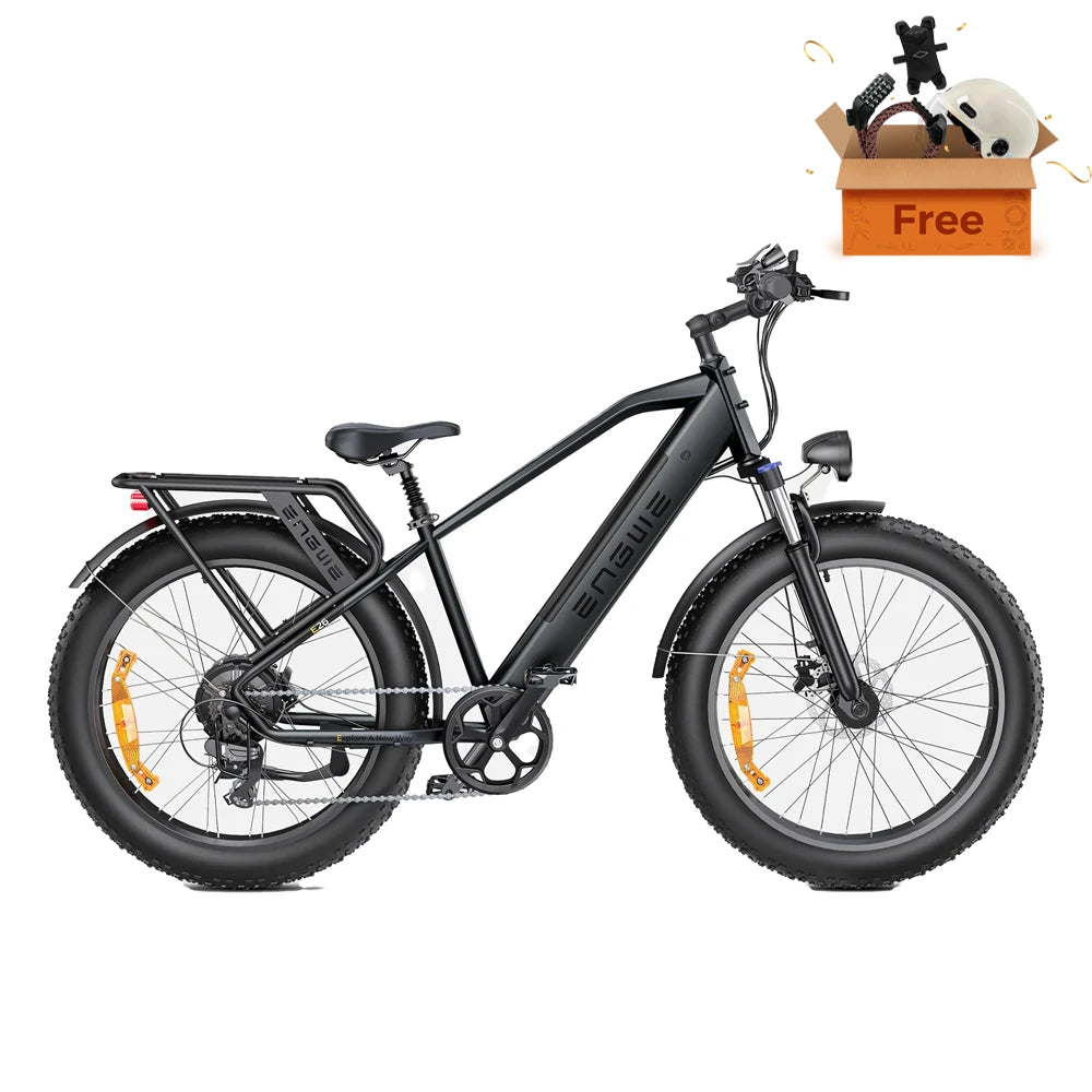 ENGWE E26 26" Fat Tire AllTerrain Electric Bike 1000W Motor Peak 48V