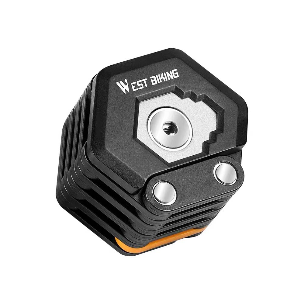 SHENGMILO Electric bicycle anti-theft lock folding chain lock anti-theft portable anti-hydraulic shear