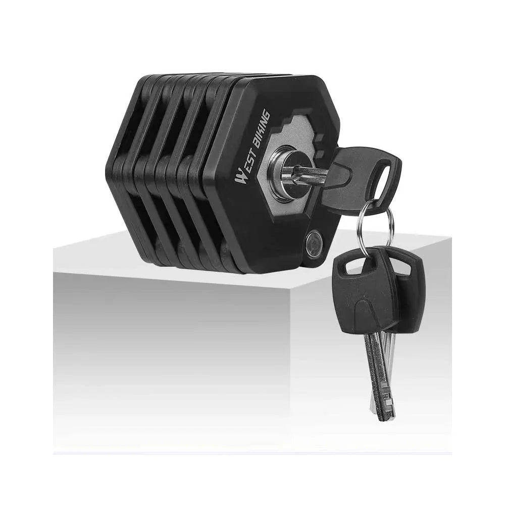 SHENGMILO Electric bicycle anti-theft lock folding chain lock anti-theft portable anti-hydraulic shear