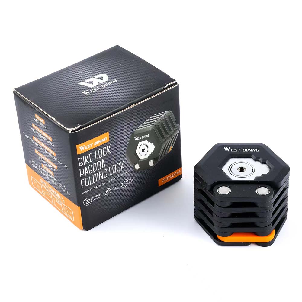 SHENGMILO Electric bicycle anti-theft lock folding chain lock anti-theft portable anti-hydraulic shear