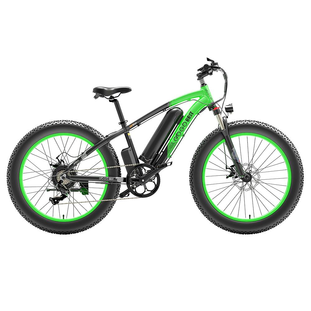 GOGOBEST GF600 26" Fat Tire Electric Mountain Bike 1000W Motor 48V 13Ah Battery