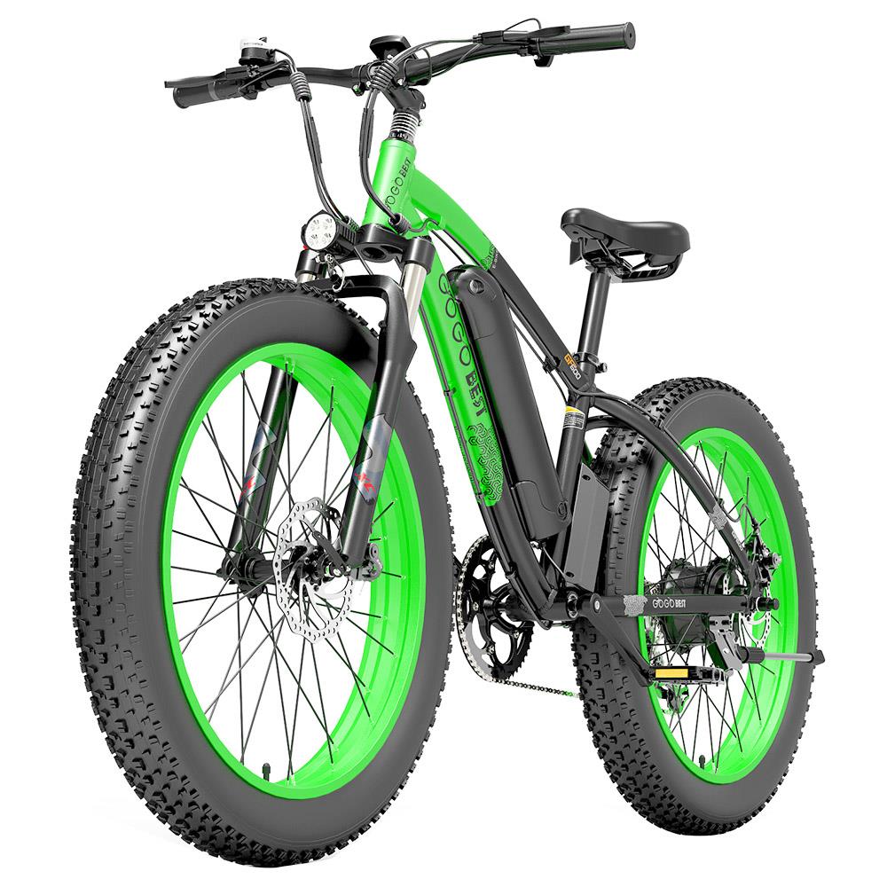 GOGOBEST GF600 26" Fat Tire Electric Mountain Bike 1000W Motor 48V 13Ah Battery