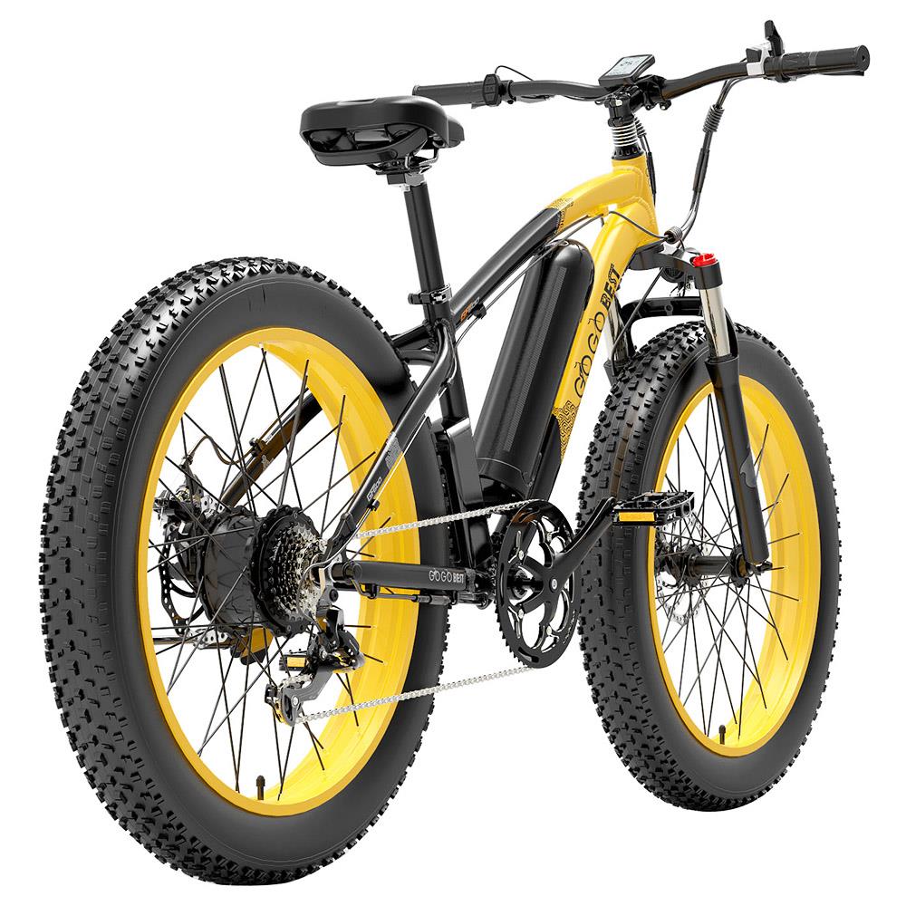 GOGOBEST GF600 26" Fat Tire Electric Mountain Bike 1000W Motor 48V 13Ah Battery