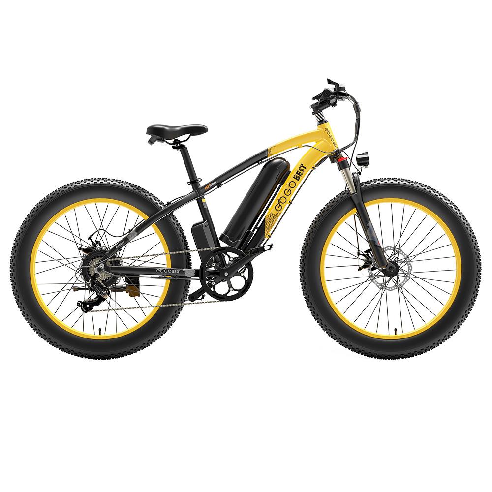 GOGOBEST GF600 26" Fat Tire Electric Mountain Bike 1000W Motor 48V 13Ah Battery