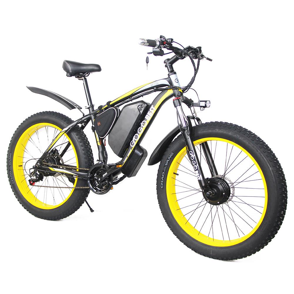 GOGOBEST GF700 26" Fat Tire Electric Mountain Bike 500W Motor 48V 17.5Ah Battery