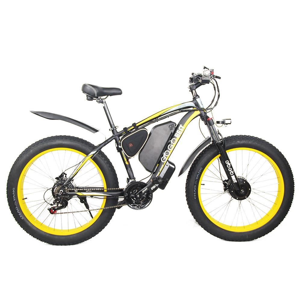 GOGOBEST GF700 26" Fat Tire Electric Mountain Bike 500W Motor 48V 17.5Ah Battery