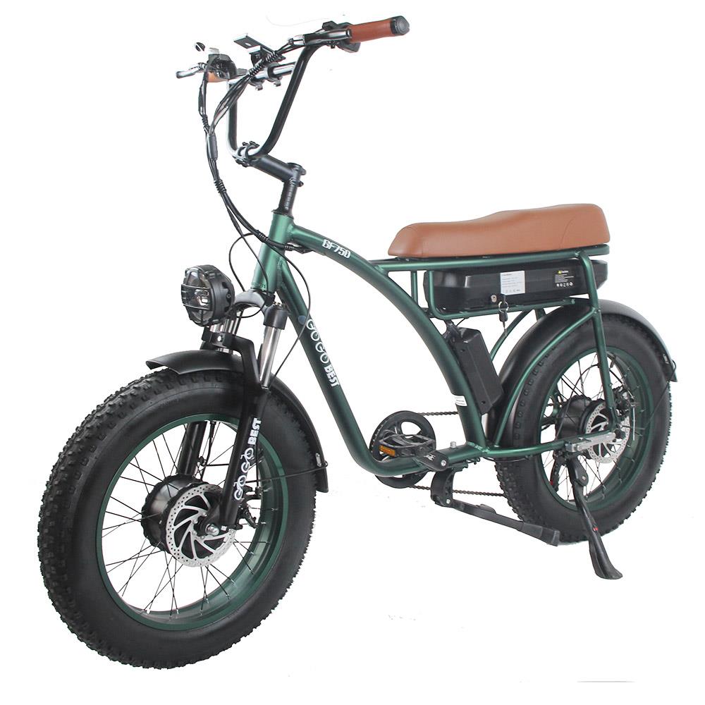 GOGOBEST GF750 20" Fat Tire Electric Bike 1000W*2 Dual Motors 48V 17.5Ah Battery