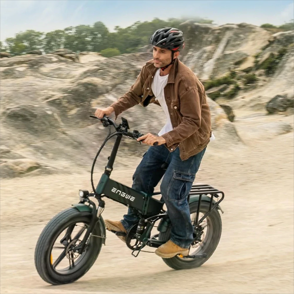 ENGWE Engine Pro 2.0 20" Fat Tire Folding Electric Bike 1200W(PEAK) Motor 48V 16Ah Battery