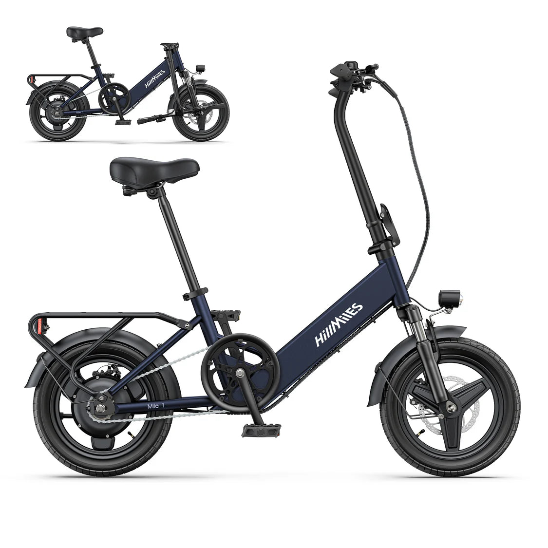 HILLMILES Mile 1 14" Step-through E-bike For Women 250W Motor 36V 10.4Ah Battery