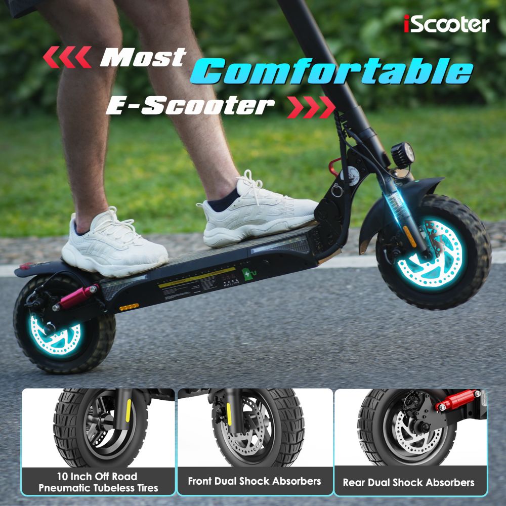ISCOOTER IX3 10" Off Road Electric Scooter 800W Motor 48V 10Ah Battery