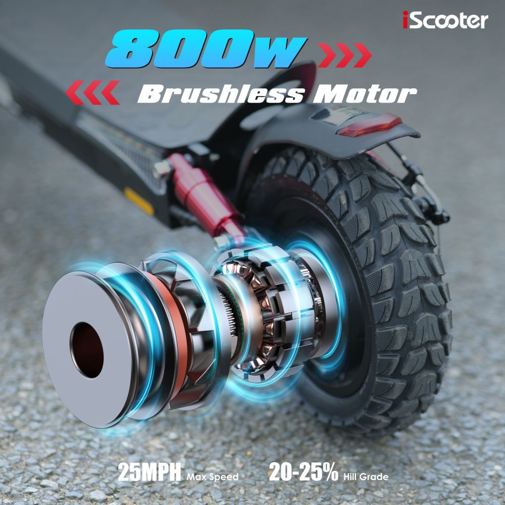 ISCOOTER IX3 10" Off Road Electric Scooter 800W Motor 48V 10Ah Battery