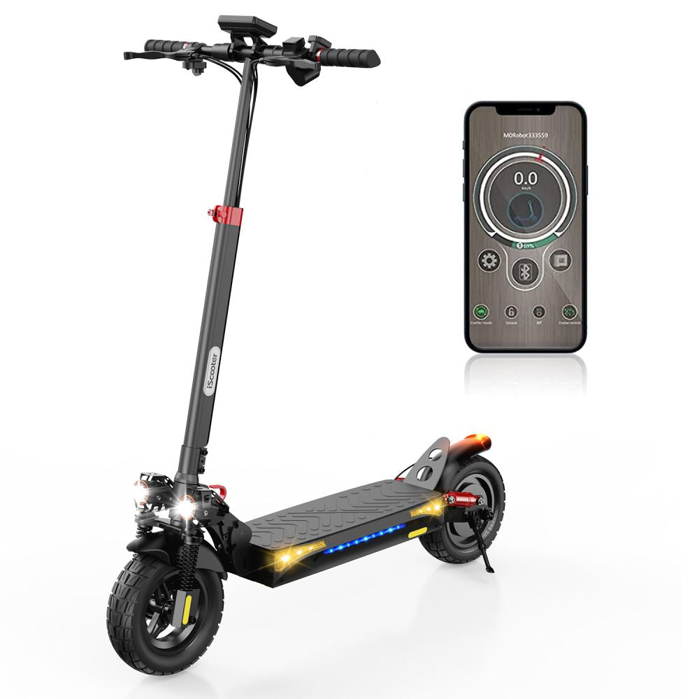 ISCOOTER IX4 10" Off Road Electric Scooter with APP Control 800W Motor 48V 15Ah Battery