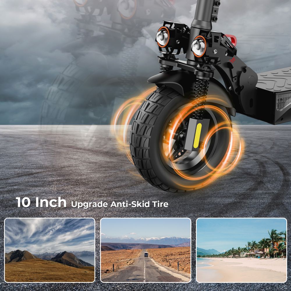 ISCOOTER IX4 10" Off Road Electric Scooter with APP Control 800W Motor 48V 15Ah Battery