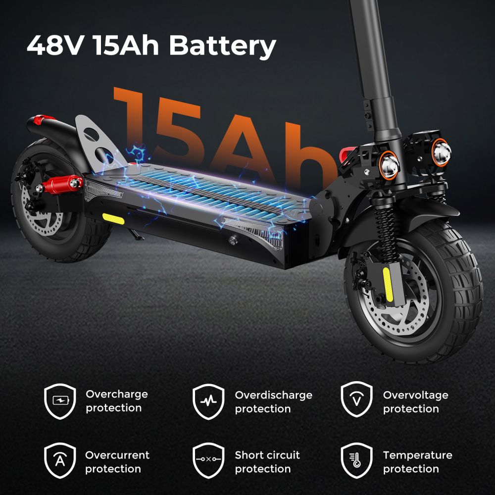 ISCOOTER IX4 10" Off Road Electric Scooter with APP Control 800W Motor 48V 15Ah Battery