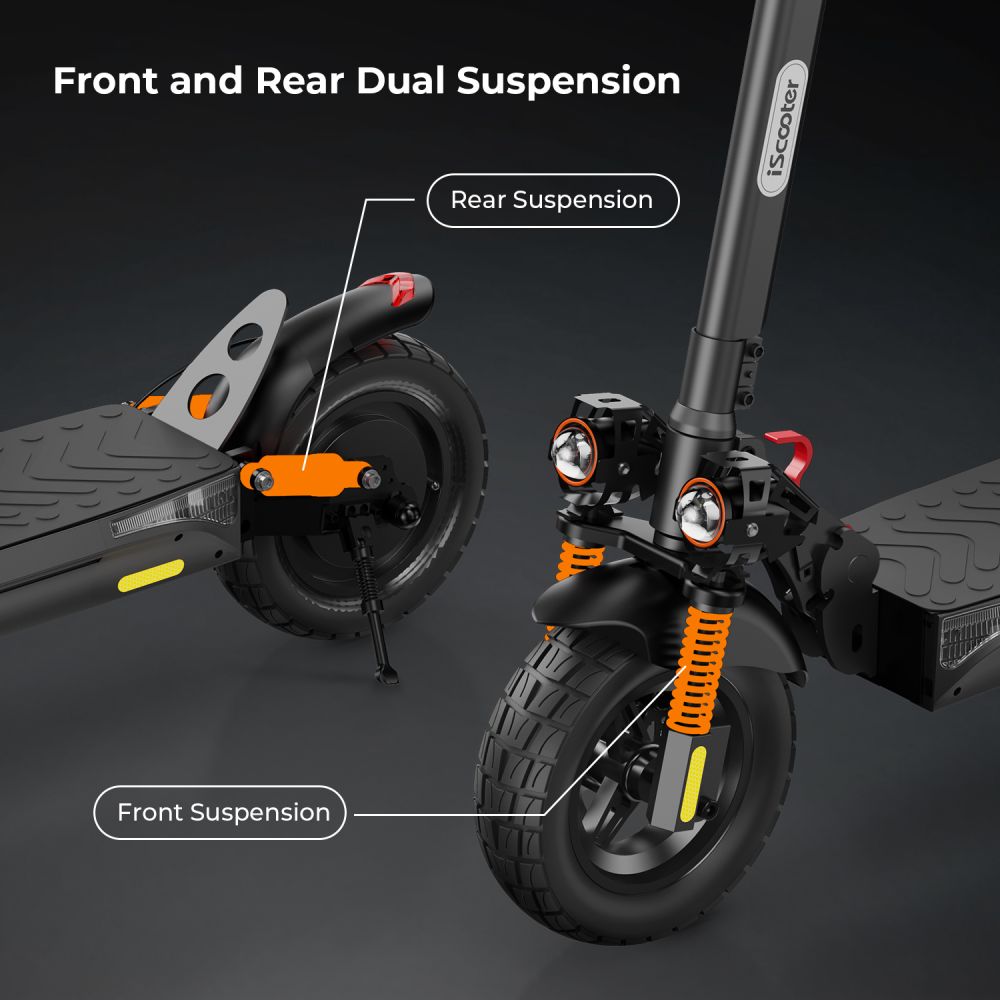 ISCOOTER IX4 10" Off Road Electric Scooter with APP Control 800W Motor 48V 15Ah Battery