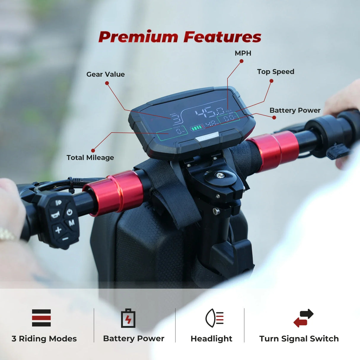 ISINWHEEL GT2 11" Folding Off Road Electric Scooter 800W Motor 48V 15Ah Battery