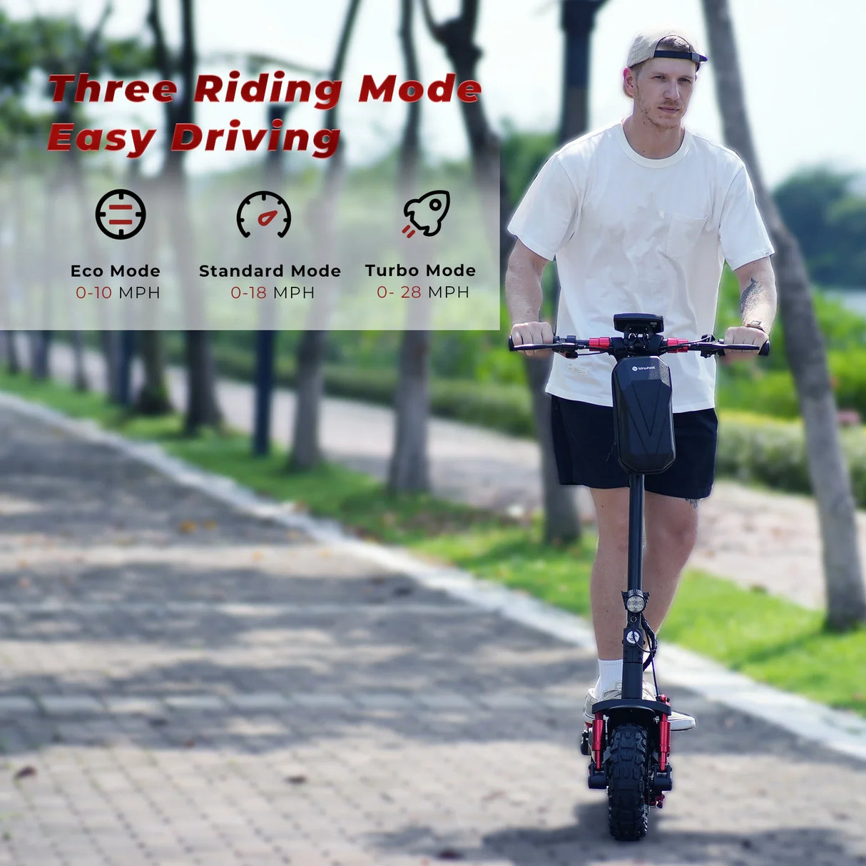 ISINWHEEL GT2 11" Folding Off Road Electric Scooter 800W Motor 48V 15Ah Battery