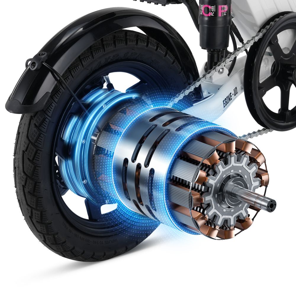 Vélo électrique pliable ISINWHEEL U1 14 pouces, moteur 500 W, batterie 36 V 7,8 Ah