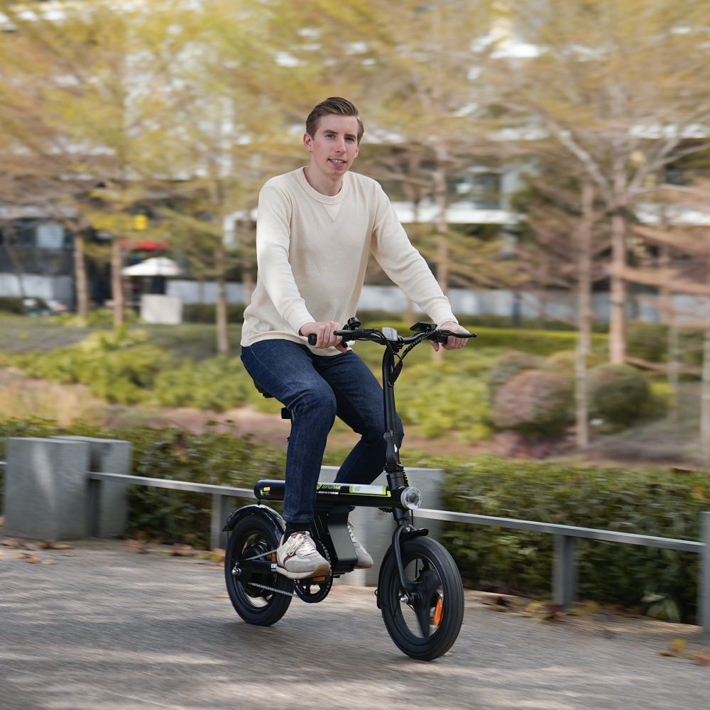 Vélo électrique pliable ISINWHEEL U1 14 pouces, moteur 500 W, batterie 36 V 7,8 Ah