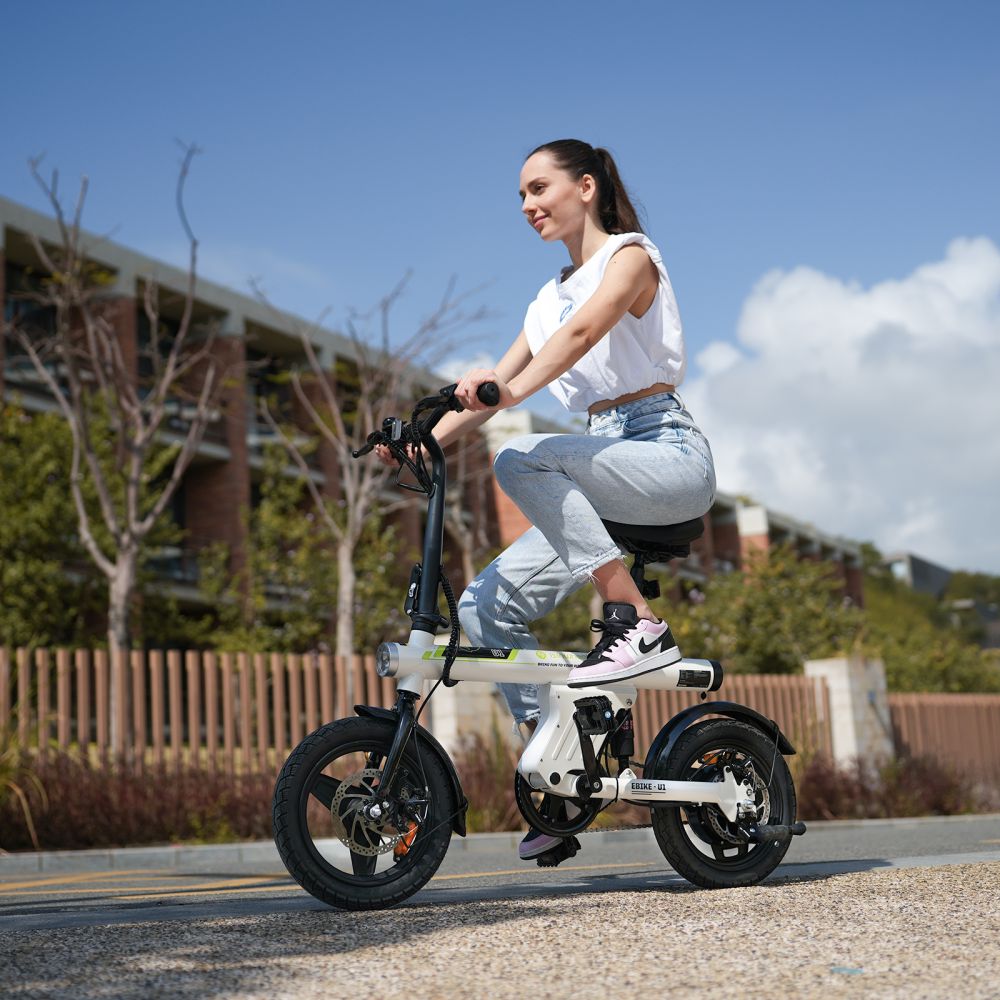 Vélo électrique pliable ISINWHEEL U1 14 pouces, moteur 500 W, batterie 36 V 7,8 Ah