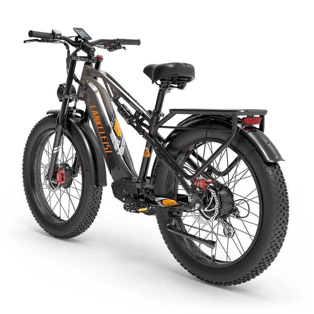LANKELEISI MG800MAX 26″ Fat Tires All Terrain Electric Bike 2*1000W Dual Motor 48V 20Ah Battery