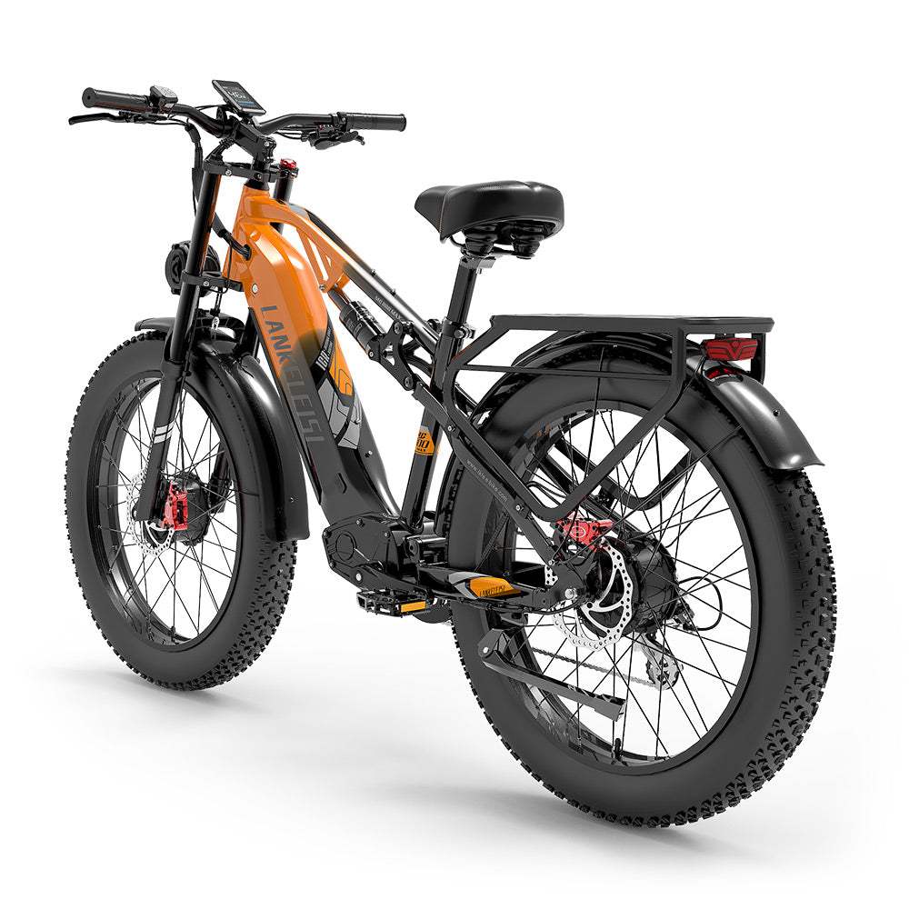 LANKELEISI MG800MAX 26″ Fat Tires All Terrain Electric Bike 2*1000W Dual Motor 48V 20Ah Battery