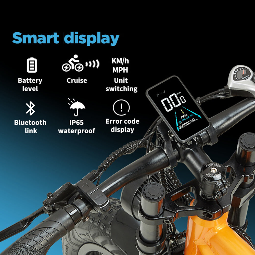 RANDRIDE YX80-2 26" Mountain Electric Bike 1000W*2 Dual Motors 48V 20Ah Battery