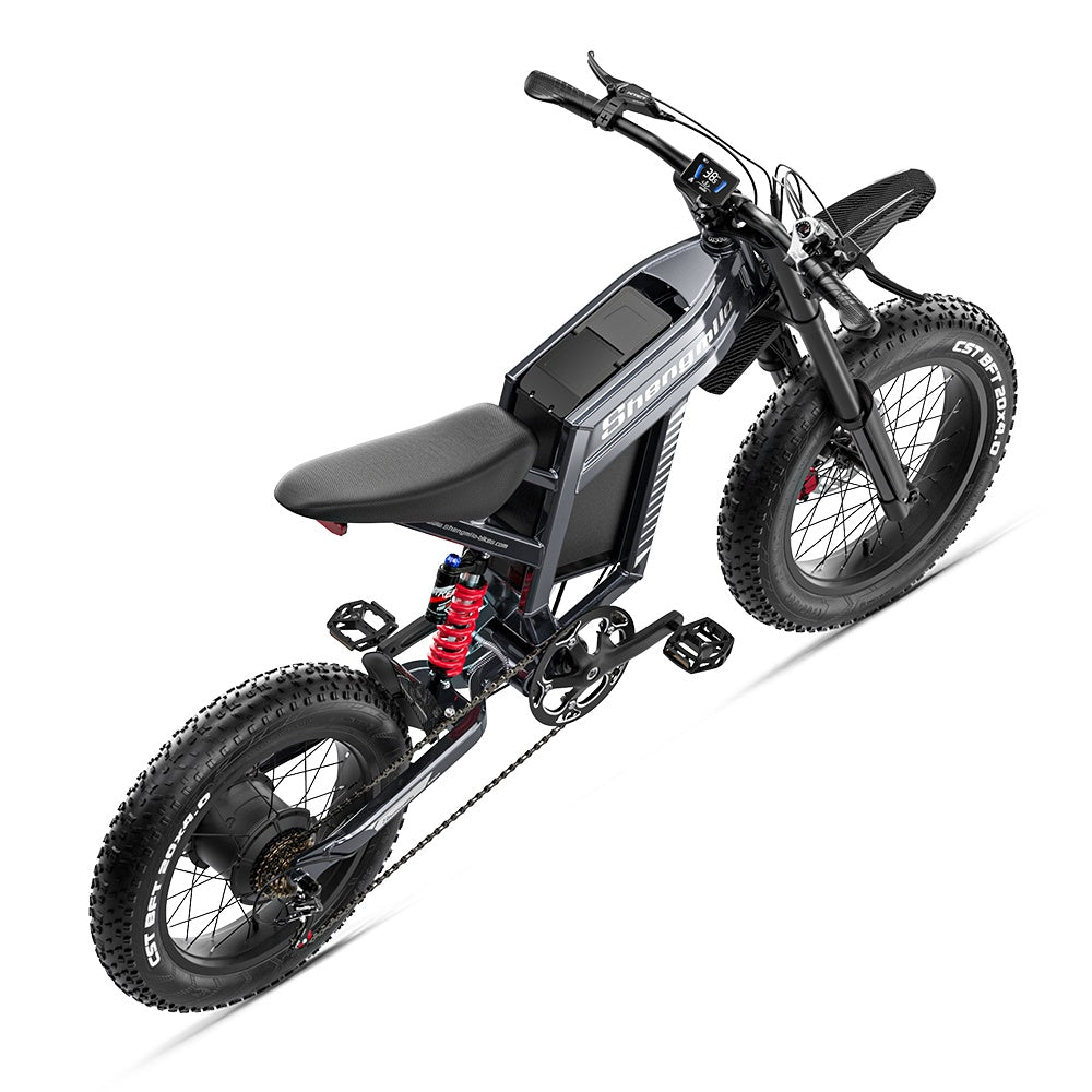 SHENGMILO S900 20" Off-Road Electric Bike 1500W Motor 60V 30Ah Battery
