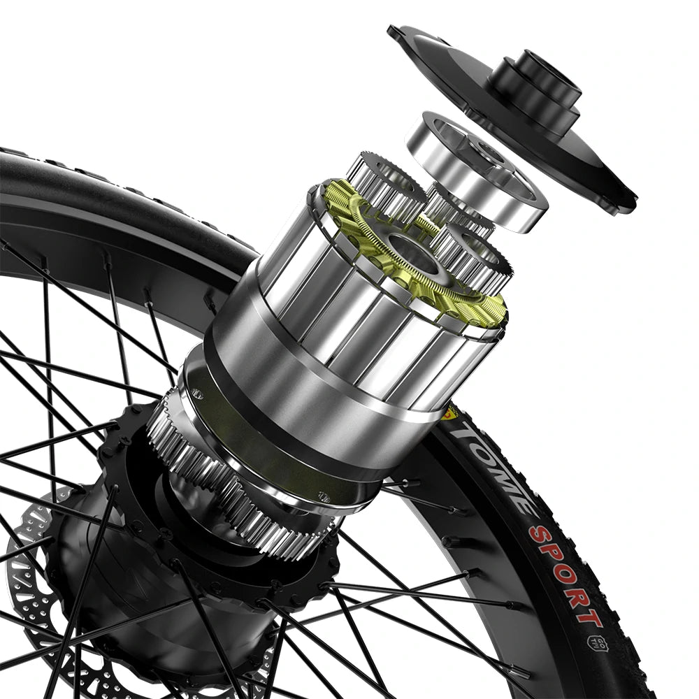Vélo de montagne électrique SHENGMILO S600 26 pouces, double moteur 2000 W, batterie 48 V 17,5 Ah