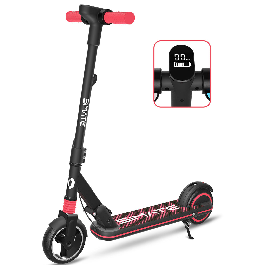 Trottinette électrique pliable pour enfant SIMATE S3 6,5 pouces, moteur 130 W, batterie 24 V 2,5 Ah