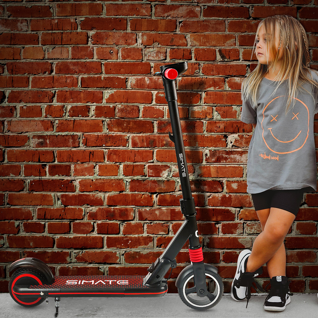Trottinette électrique pliable pour enfant SIMATE S3 6,5 pouces, moteur 130 W, batterie 24 V 2,5 Ah