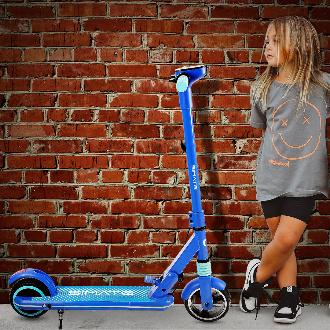 Trottinette électrique pliable pour enfant SIMATE S3 6,5 pouces, moteur 130 W, batterie 24 V 2,5 Ah