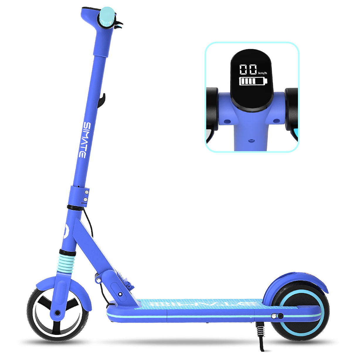 Trottinette électrique pliable pour enfant SIMATE S3 6,5 pouces, moteur 130 W, batterie 24 V 2,5 Ah