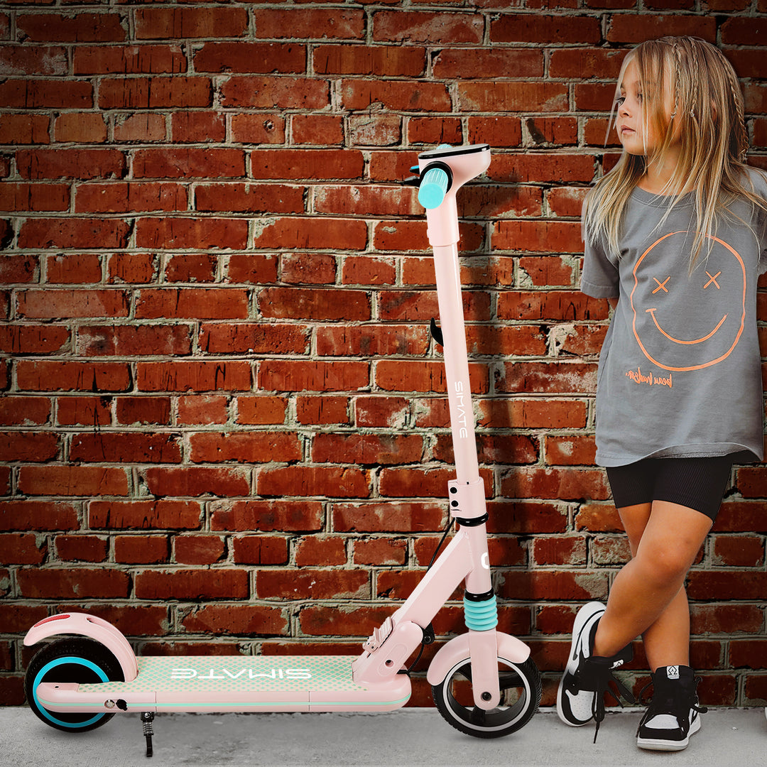 Trottinette électrique pliable pour enfant SIMATE S3 6,5 pouces, moteur 130 W, batterie 24 V 2,5 Ah