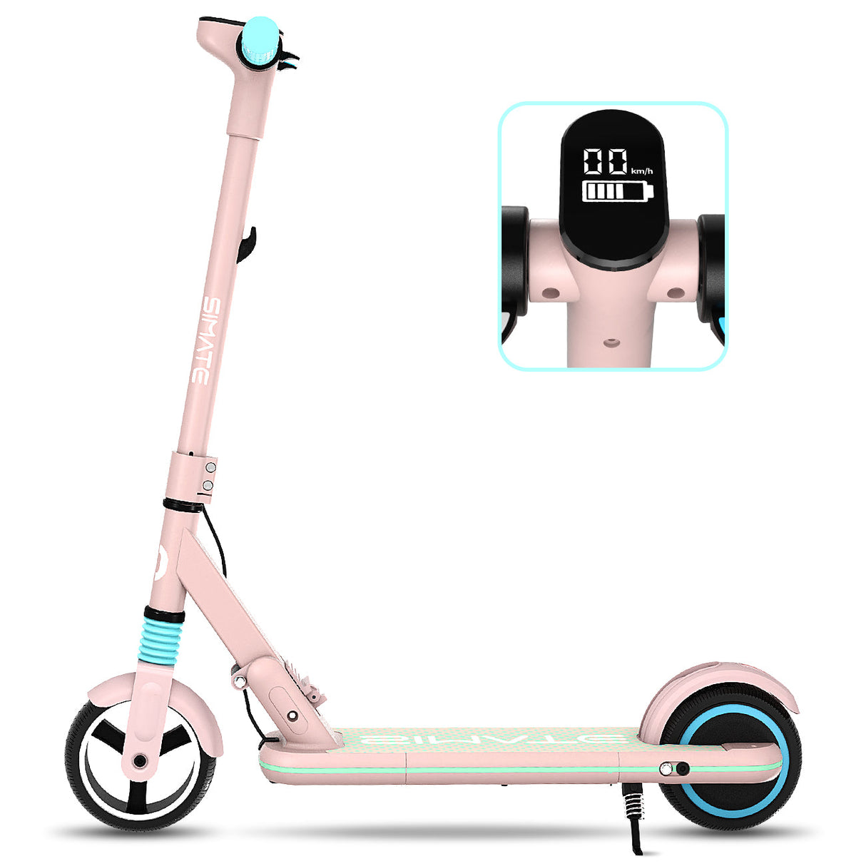 Trottinette électrique pliable pour enfant SIMATE S3 6,5 pouces, moteur 130 W, batterie 24 V 2,5 Ah