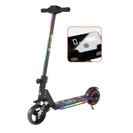 SIMATE S5 6.5" Kid's Flash Light Foldable Electric Scooter 130W Motor 24V 2.5Ah Battery