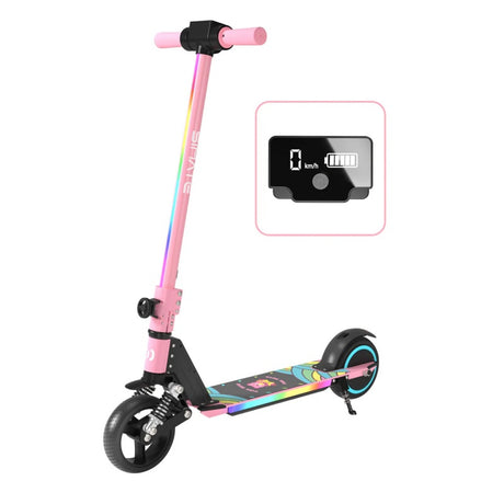 SIMATE S5 6.5" Kid's Flash Light Foldable Electric Scooter 130W Motor 24V 2.5Ah Battery