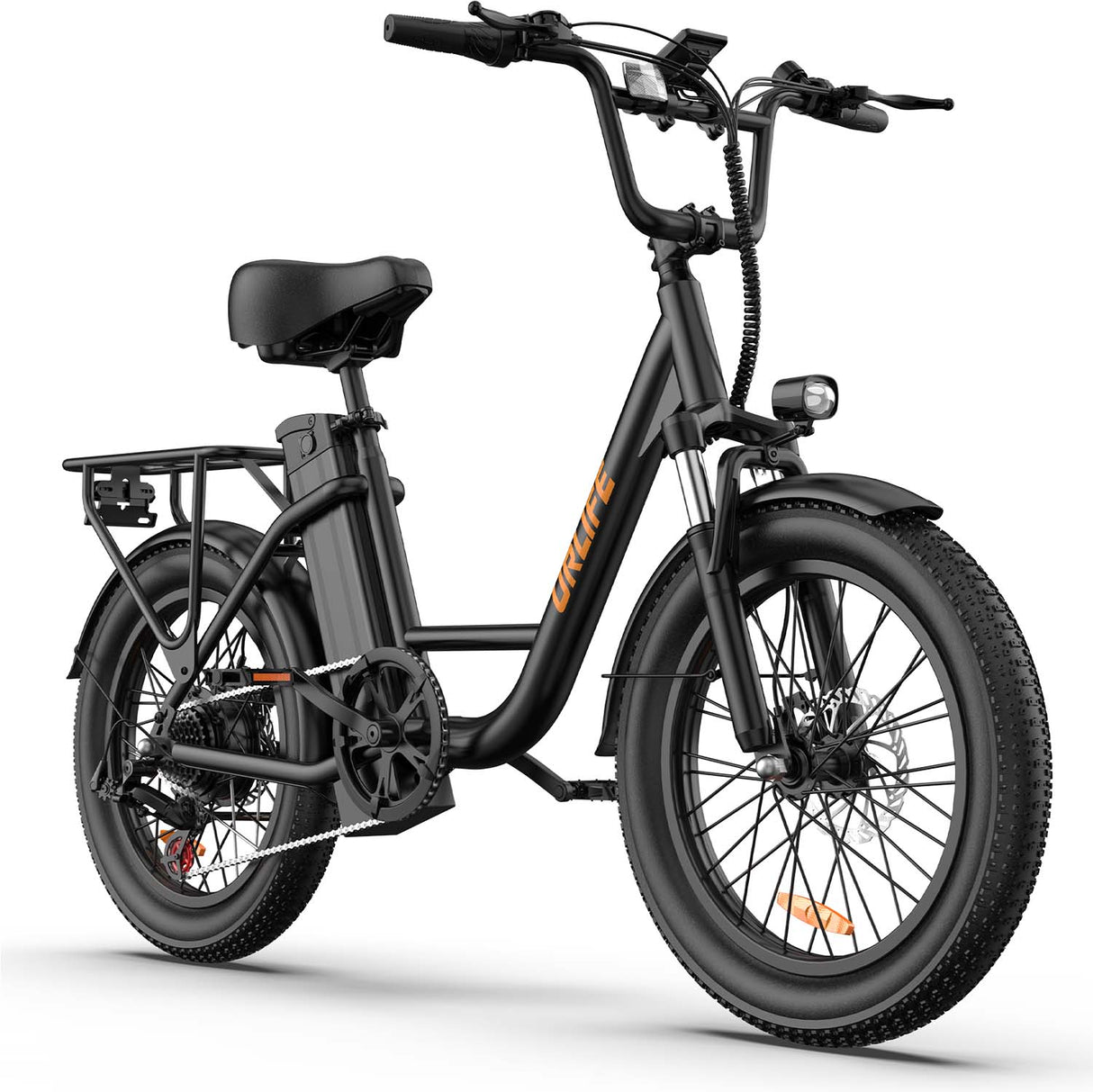 URLIFE E20 20" Step Through Electric Bike 250W Motor 48V 13Ah Battery