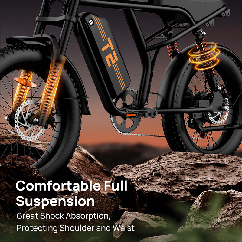 URLIFE T2 20" Off-Road Electric Bike 250W Motor 48V 15.6Ah Battery